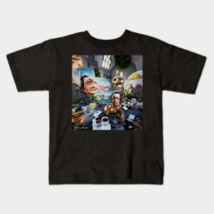 SURREALIST HOMAGE ORIGINAL DIGITAL GENERATED ART Kids T-Shirt